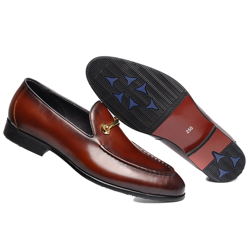 New Vintage Genuine Leather Man Metal Trim Flats Comfortable Casual Loafers Retro Slip on Men's Office Business Shoes WF187
New Vintage Genuine Leather Man Metal Trim Flats Comfortable Casual Loafers Retro Slip on Men's Office Business Shoes WF187