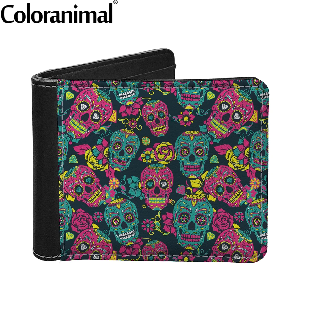 Coloranimal Gothic Sugar Skull Pattern Male Wallet Thin Short Casual Money Purse for Men Fashion Men Clutch Card Cash Bosla Hot
Coloranimal Gothic Sugar Skull Pattern Male Wallet Thin Short Casual Money Purse for Men Fashion Men Clutch Card Cash Bosla Hot