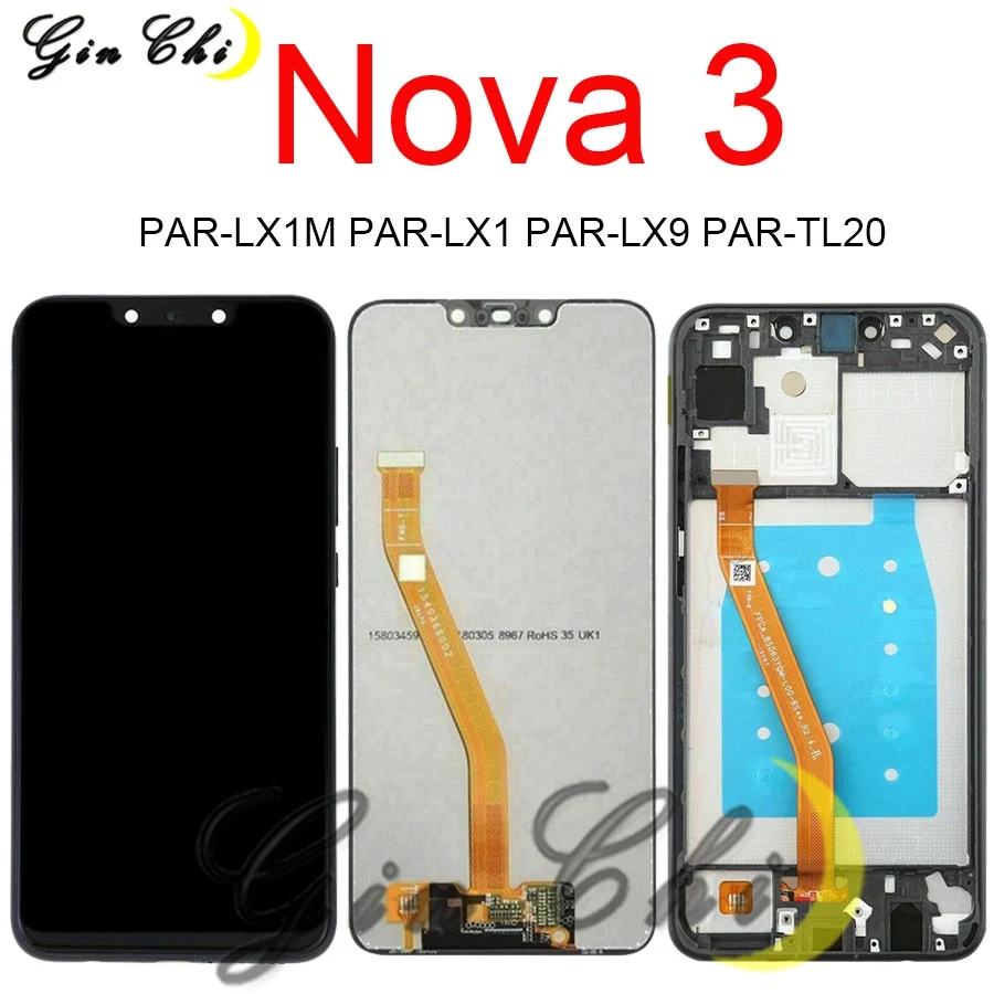 Для Huawei Nova3 Nova 3 PAR LX1 жк дисплей сенсорный экран для с рамкой замена дисплея|Экраны
