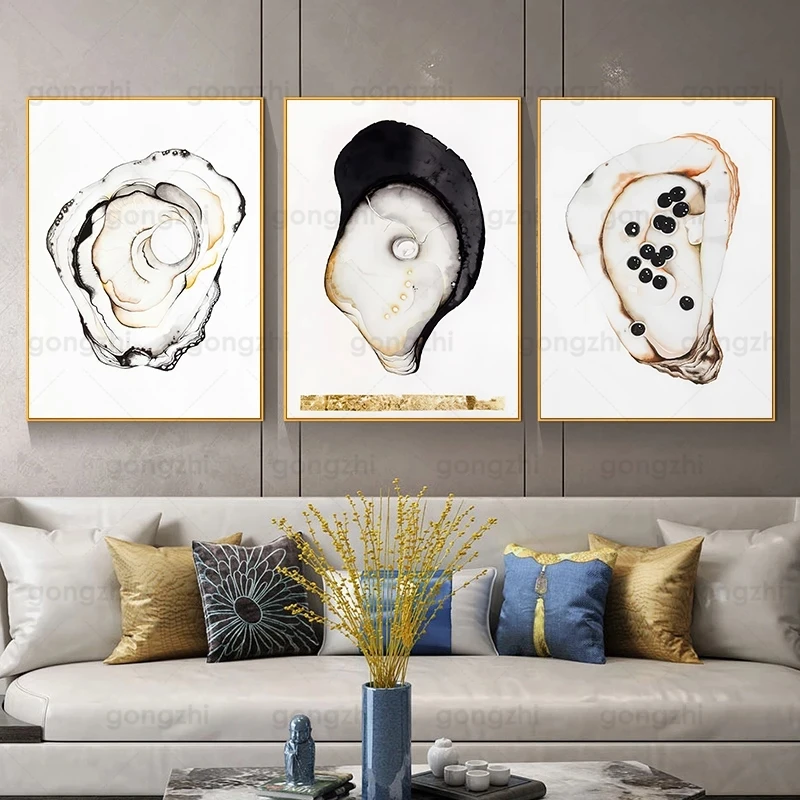 Modern Canvas Painting Three Delicious Oysters Pearl Caviar Living Room Seafood Shop French Restaurant Wall Decor Printed Poster
Modern Canvas Painting Three Delicious Oysters Pearl Caviar Living Room Seafood Shop French Restaurant Wall Decor Printed Poster