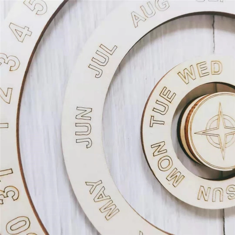 Perpetual Calendar Wooden Calendar-Round Wall Calendar-Rotating Plate-Home, Office, Restaurant and Decoration
Perpetual Calendar Wooden Calendar-Round Wall Calendar-Rotating Plate-Home, Office, Restaurant and Decoration