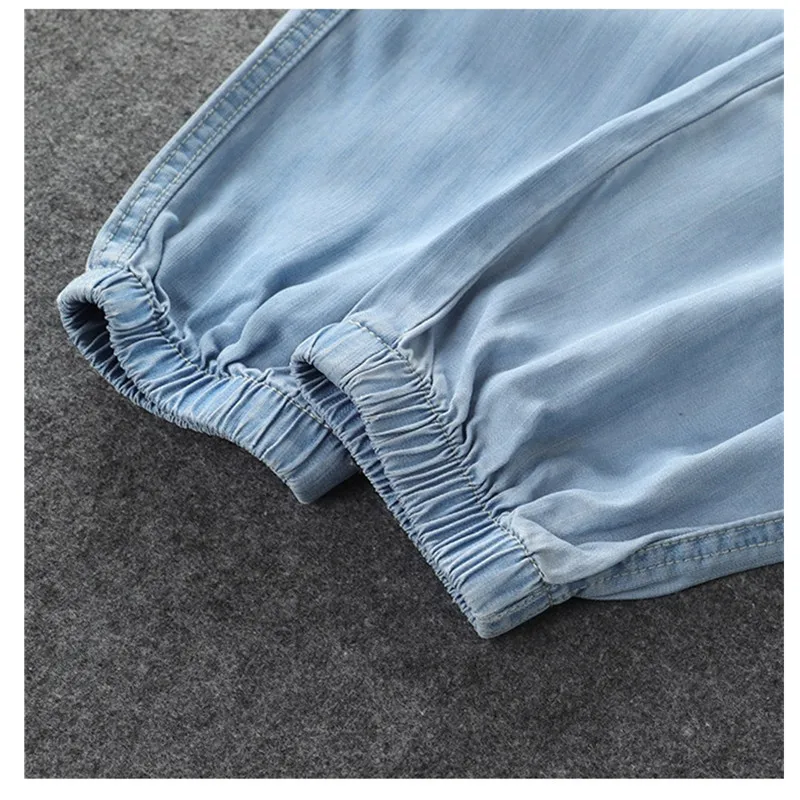 Fashion Women Large size 6XL Thin Jeans 2020 Spring Summer Stretch waist Loose Pants Casual Women Harlan pants Blue light Blue
Fashion Women Large size 6XL Thin Jeans 2020 Spring Summer Stretch waist Loose Pants Casual Women Harlan pants Blue light Blue
