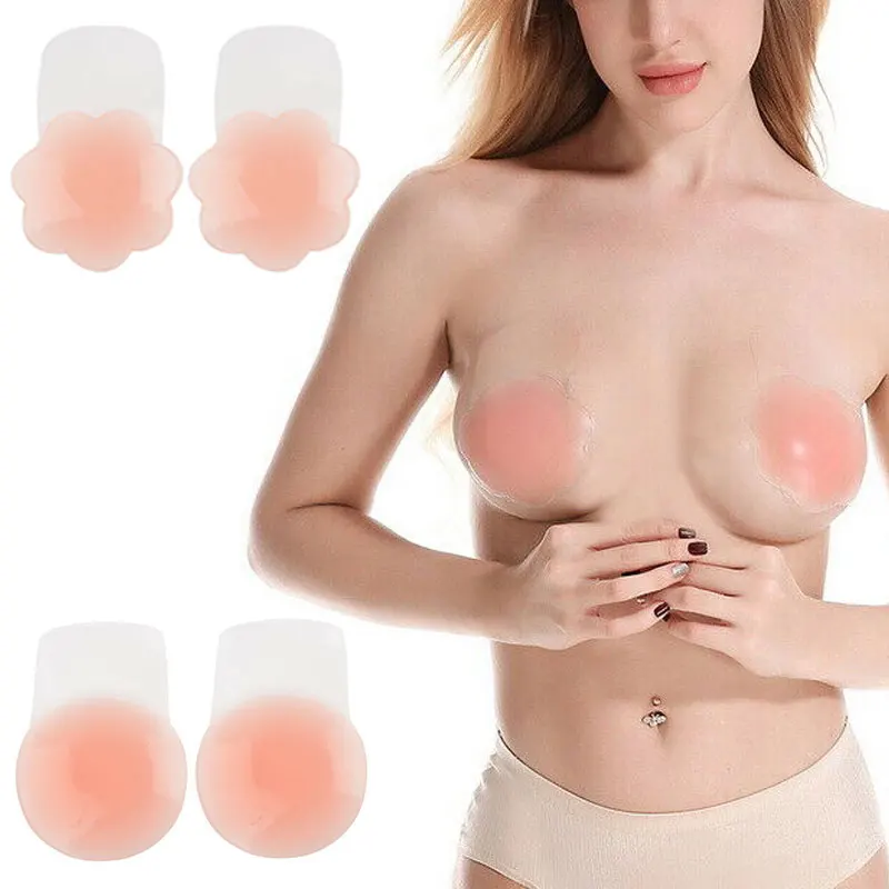 Reusable Women Breast Petals Lift Nipple Cover Sexy Invisible Breast Cover Backless Strapless Bra Push Up Adhesive Silicone Bra
Reusable Women Breast Petals Lift Nipple Cover Sexy Invisible Breast Cover Backless Strapless Bra Push Up Adhesive Silicone Bra