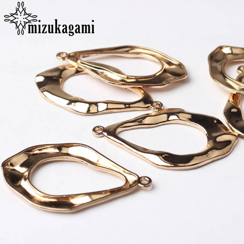6pcs/lot 26*43mm Zinc Alloy Golden Water Drop Pendant Charms For DIY Fashion Necklace Jewelry Earrings Accessories | Украшения и