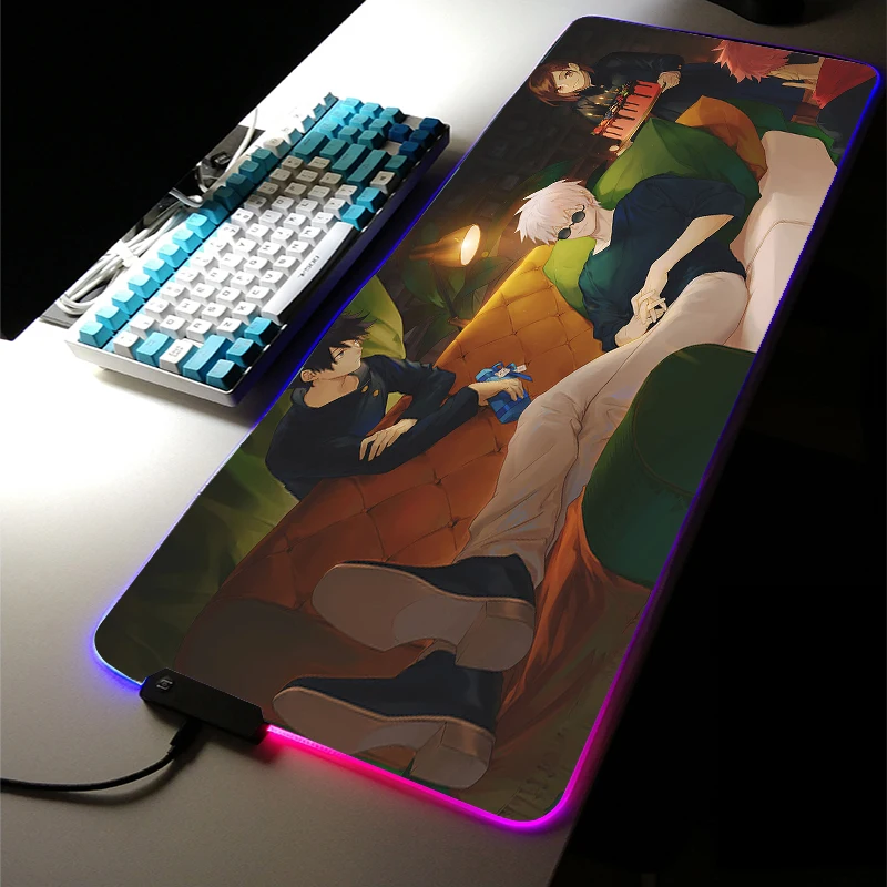 MRGLZY Jujutsu Kaisen Hot Anime Multi-size Large LED Light RGB Gamer Mouse Pad Gojo Satoru Gaming Accessories Desk Mat for LOL
MRGLZY Jujutsu Kaisen Hot Anime Multi-size Large LED Light RGB Gamer Mouse Pad Gojo Satoru Gaming Accessories Desk Mat for LOL