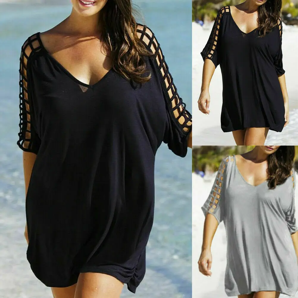 Sexy Women Summer Beach Cover Up Beachwear Sarong Hollow Out Summer Female Beach Wear Kaftan Loose Dress Plus Size
Sexy Women Summer Beach Cover Up Beachwear Sarong Hollow Out Summer Female Beach Wear Kaftan Loose Dress Plus Size