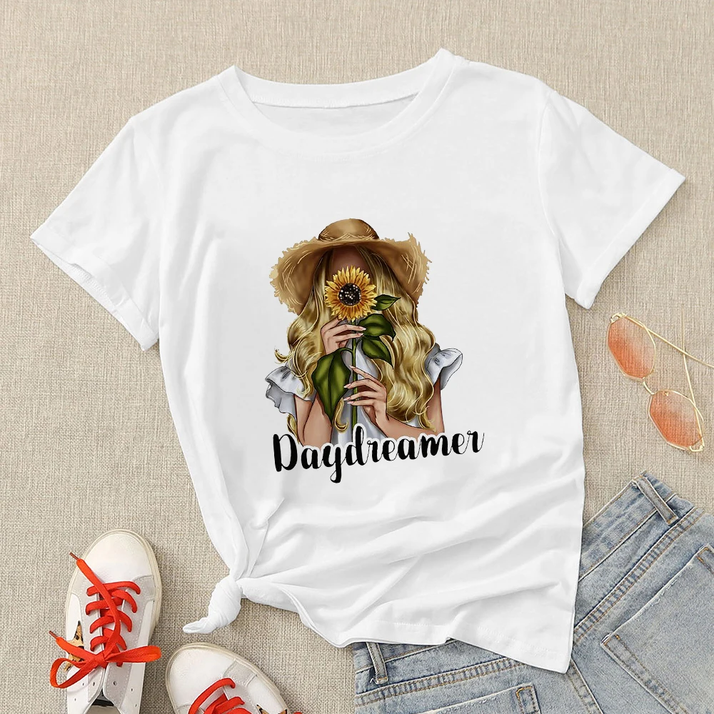 Funny T Shirts Women Sunflower Tshirt Femme Oversize Hipster 2022 Elegant Girl Power T-Shirt France Prairie Chic Ropa Mujer
Funny T Shirts Women Sunflower Tshirt Femme Oversize Hipster 2022 Elegant Girl Power T-Shirt France Prairie Chic Ropa Mujer