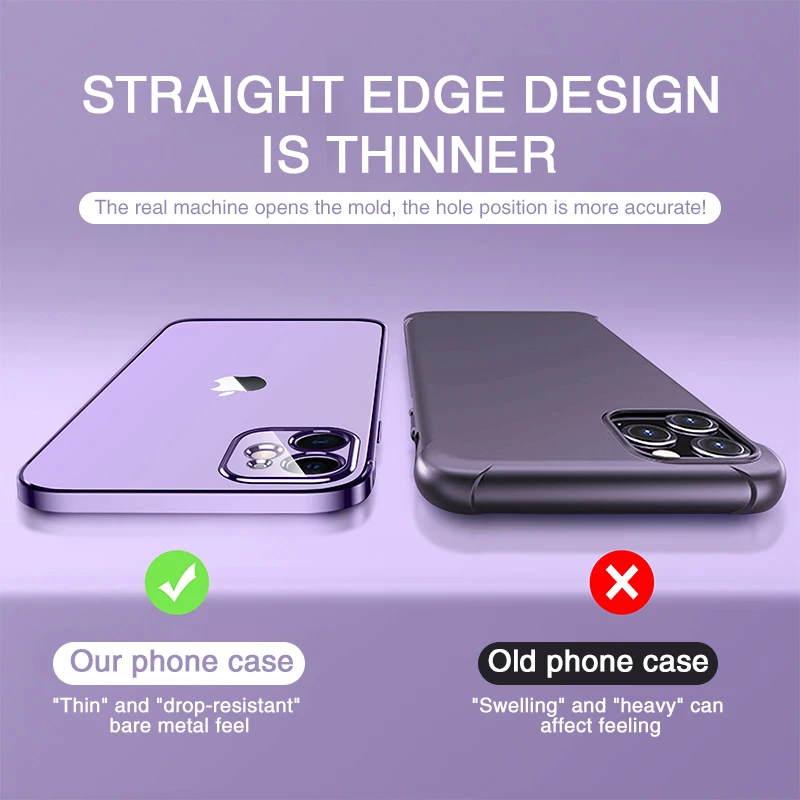 Luxury Square Frame Plating Clear Phone Case For iPhone 12 11 Pro Max Mini X XR XS 6 7 8 Plus SE 2020 Transparent Silicone Cover
Luxury Square Frame Plating Clear Phone Case For iPhone 12 11 Pro Max Mini X XR XS 6 7 8 Plus SE 2020 Transparent Silicone Cover