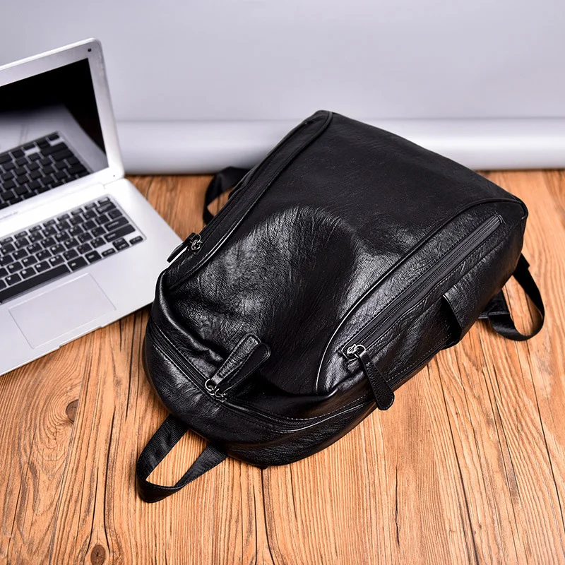 High Quality Genuine Leather Backpack Men Black Galaxy Sheepskin Men's Backpacks for Travel Mens Bookbag Bag 
High Quality Genuine Leather Backpack Men Black Galaxy Sheepskin Men's Backpacks for Travel Mens Bookbag Bag