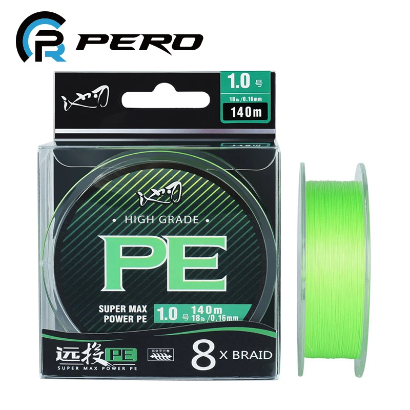 Fishing Line 140M Multifilament Braided PE 8 Strands Smooth
Fishing Line 140M Multifilament Braided PE 8 Strands Smooth