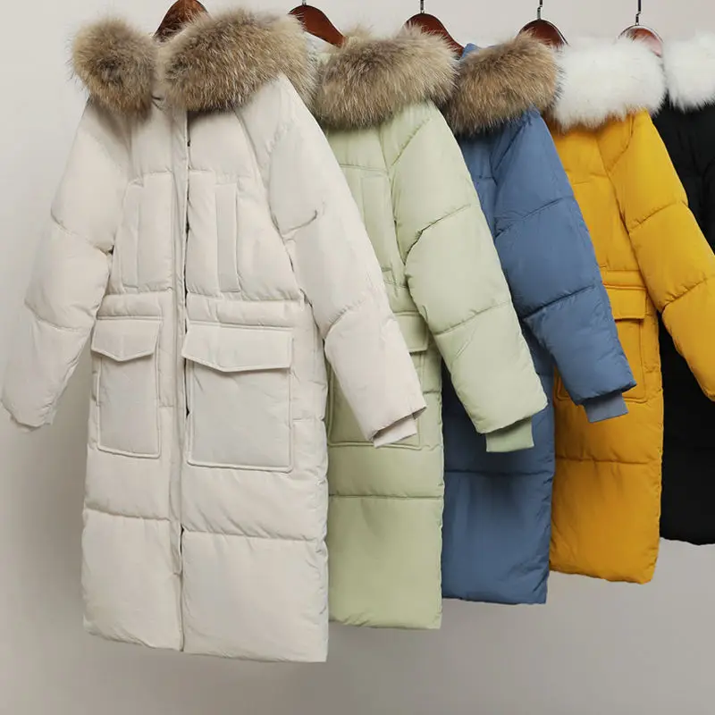 New Long Winter Jacket Coat Women Warm Thicken Cotton Coats Woman Big Fur Collar Hooded Down Cotton Parkas Jacket Female Outwear
New Long Winter Jacket Coat Women Warm Thicken Cotton Coats Woman Big Fur Collar Hooded Down Cotton Parkas Jacket Female Outwear