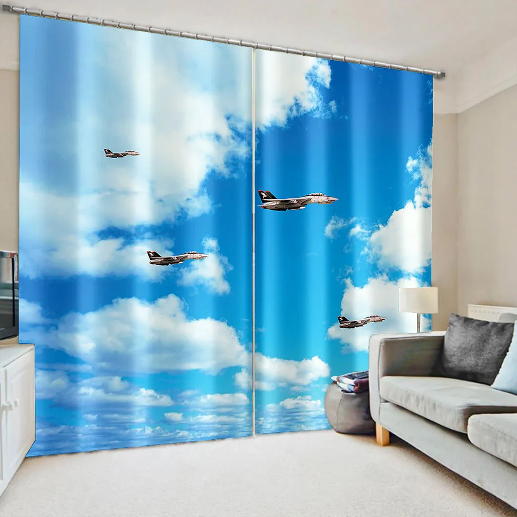 3D Curtain Printing Blockout Polyester blue sky curtain fly curtains 3D Window Curtains For Living Room Bedroom
3D Curtain Printing Blockout Polyester blue sky curtain fly curtains 3D Window Curtains For Living Room Bedroom