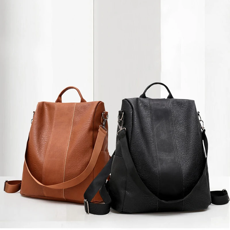 Luxury Women Backpack 2021 Vintage Travel PU Leather Backpack Large Capacity Bookbag High Quality School Bags For Teenage Girls
Luxury Women Backpack 2021 Vintage Travel PU Leather Backpack Large Capacity Bookbag High Quality School Bags For Teenage Girls