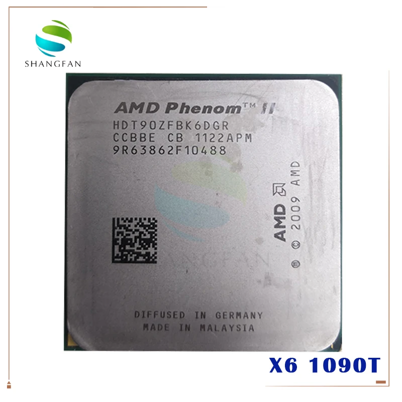 AMD Phenom X6 1090T X6-1090T 3.2GHz Six-Core CPU Processor HDT90ZFBK6DGR 125W Socket AM3 938pin
AMD Phenom X6 1090T X6-1090T 3.2GHz Six-Core CPU Processor HDT90ZFBK6DGR 125W Socket AM3 938pin