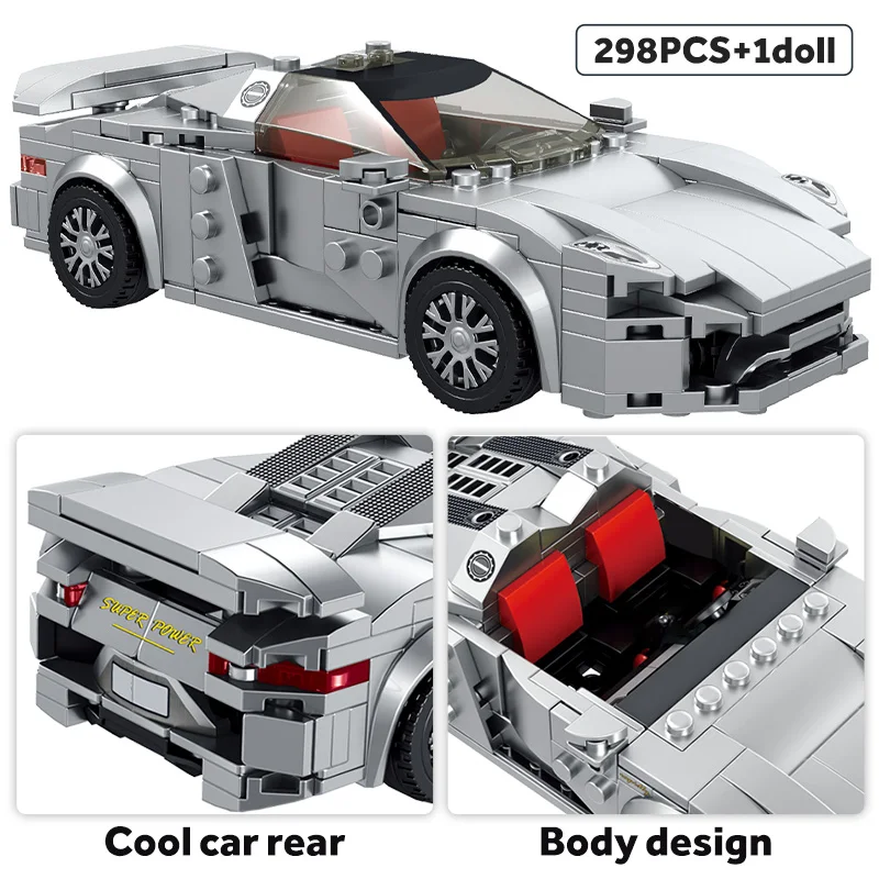 City high-tech Sports Car Model Building Blocks Creator Supercar Racing Speed Racer Vehicle Bricks Educational Toys for Children
City high-tech Sports Car Model Building Blocks Creator Supercar Racing Speed Racer Vehicle Bricks Educational Toys for Children