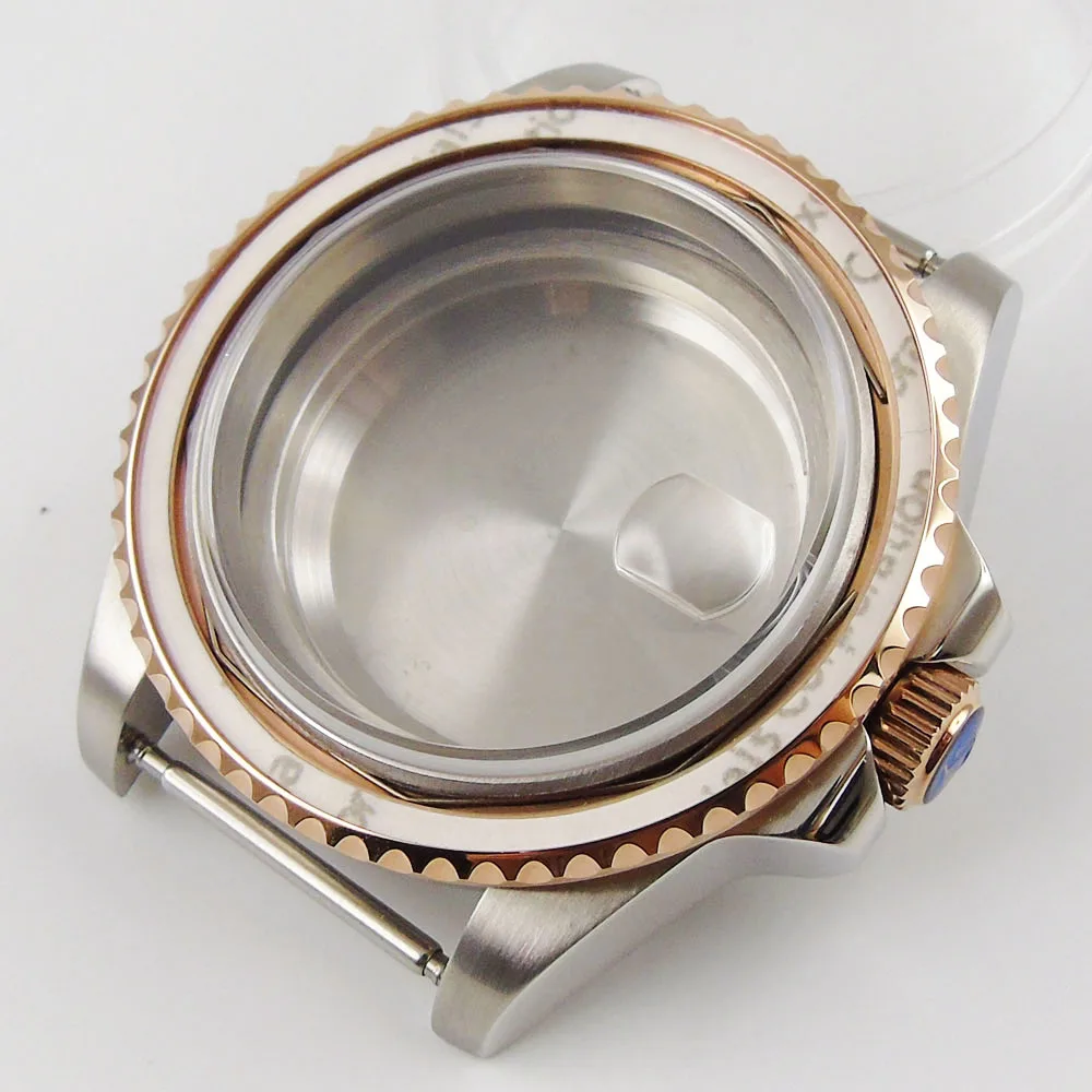 41mm Sapphire glass rose gold ctional bezel 316L stainless steel Watch Case fit Miyota 8215 ETA 2836 movement
41mm Sapphire glass rose gold ctional bezel 316L stainless steel Watch Case fit Miyota 8215 ETA 2836 movement