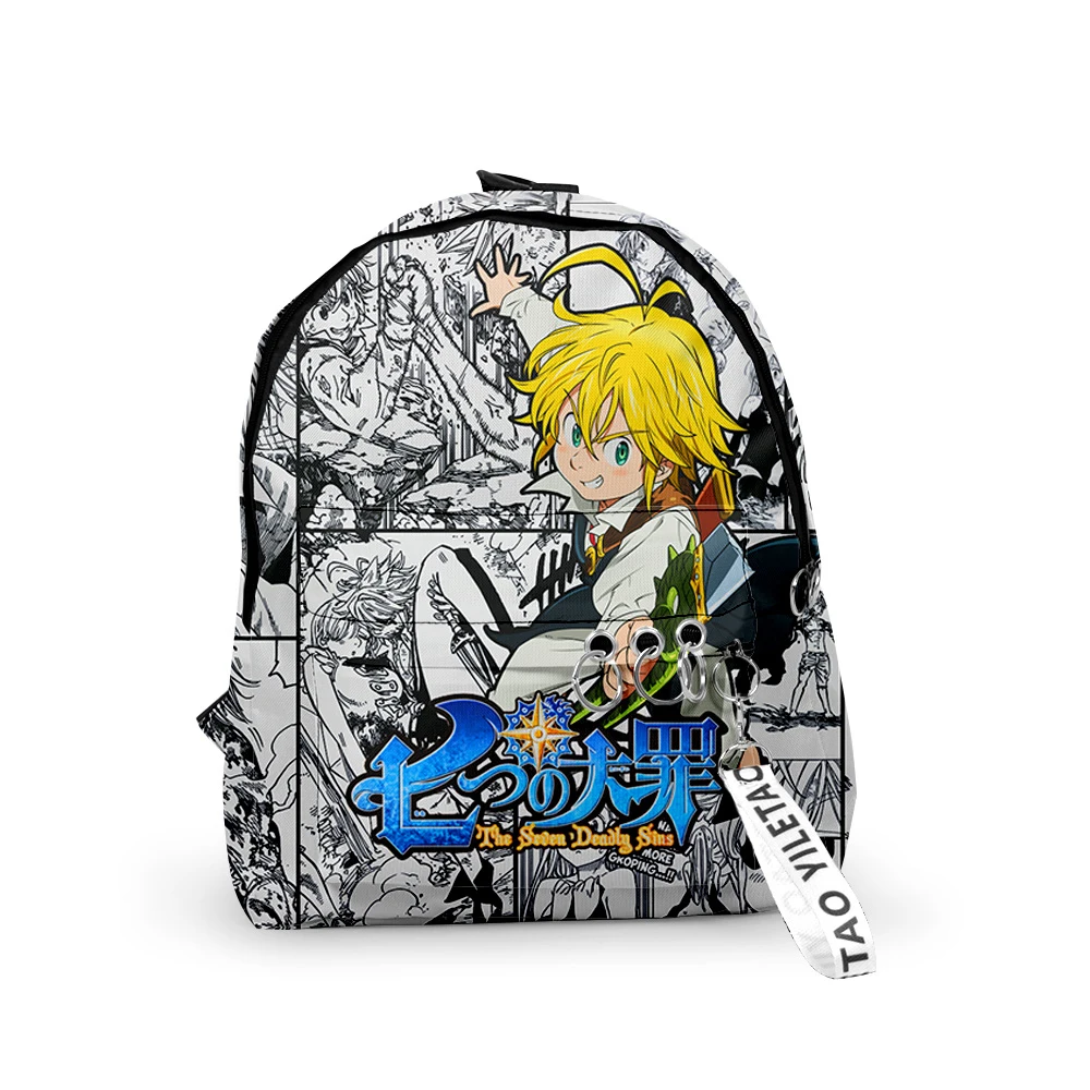 2021 The Seven Deadly Sins Hip hop Men Women Backpack Fabric Oxford hanging buckle Style Girls Child School bag Travel Backpack 
2021 The Seven Deadly Sins Hip hop Men Women Backpack Fabric Oxford hanging buckle Style Girls Child School bag Travel Backpack