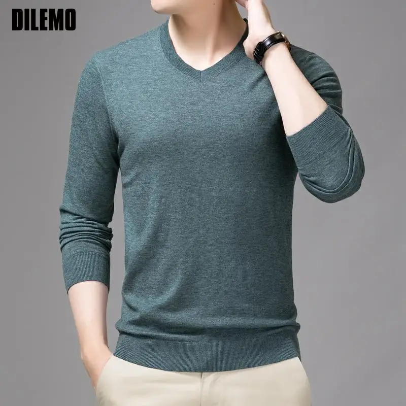 Fashion Brand V Neck Plain Solid Color Knit Mens Pullover Sweaters Autum Winter Casual Jumper Top Quality Mens Clothes 2021
Fashion Brand V Neck Plain Solid Color Knit Mens Pullover Sweaters Autum Winter Casual Jumper Top Quality Mens Clothes 2021