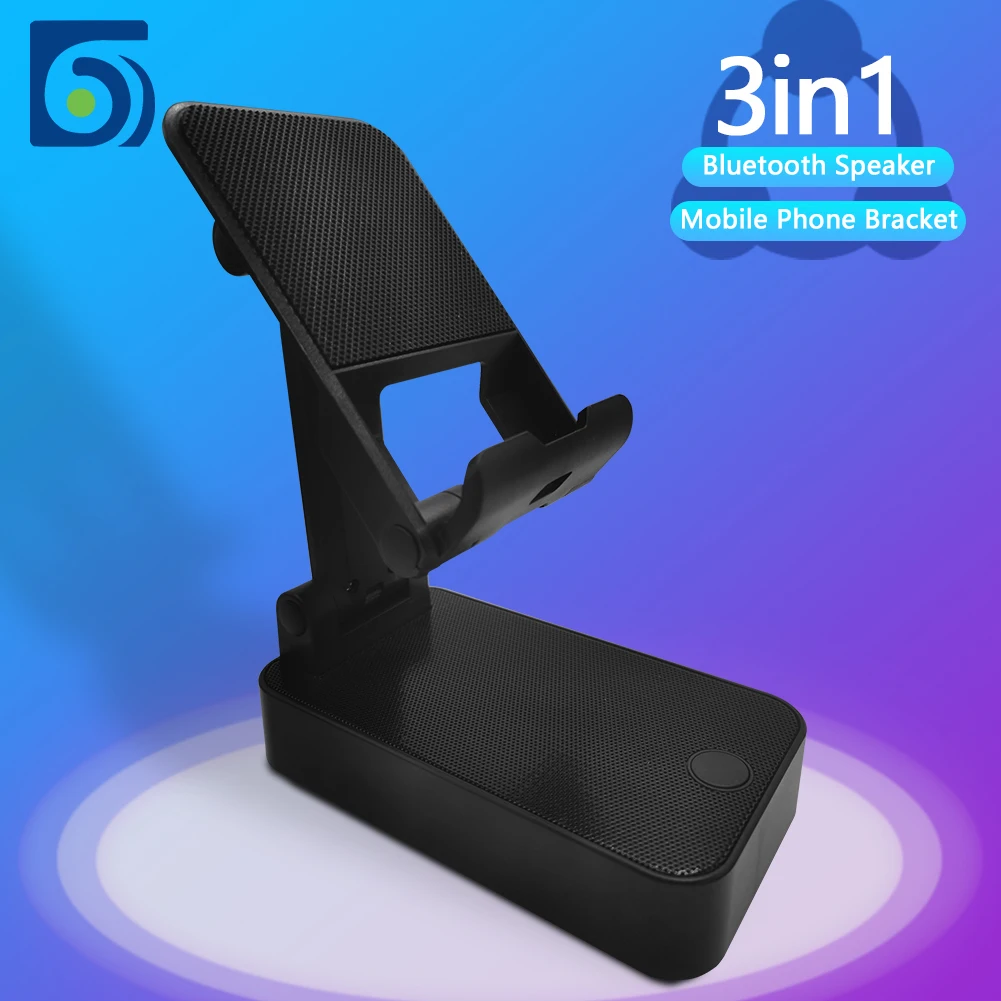 Byscoon 3 in 1 Wireless Bluetooth 5.0 Speaker Phone Holder 5W Stereo Music Surround Bass Speaker Portable Wireless Loudspeaker
Byscoon 3 in 1 Wireless Bluetooth 5.0 Speaker Phone Holder 5W Stereo Music Surround Bass Speaker Portable Wireless Loudspeaker