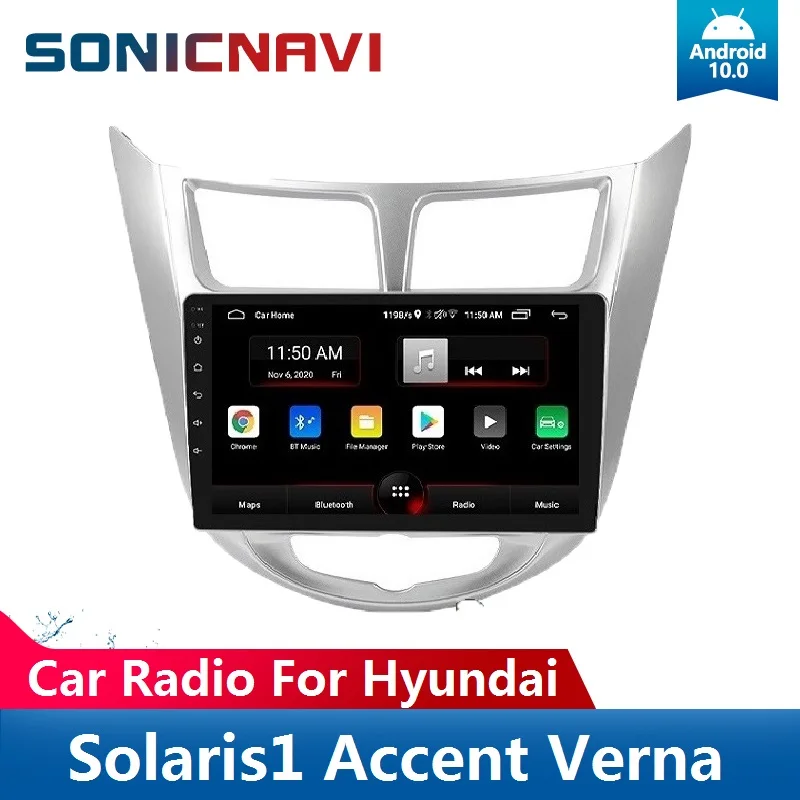 Andriod10 Car Radio For Hyundai Solaris 1 Accent / Verna 2010-2016 GPS Navigation Multimedia Player IPS Screen Bluetooth Carplay
Andriod10 Car Radio For Hyundai Solaris 1 Accent / Verna 2010-2016 GPS Navigation Multimedia Player IPS Screen Bluetooth Carplay