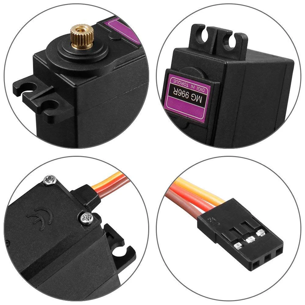 New High Quality 4pcs MG996R Metal Gear MG995 Digital Torque Servo Motor RC Truck Racing motor accessories Tools Replacement
New High Quality 4pcs MG996R Metal Gear MG995 Digital Torque Servo Motor RC Truck Racing motor accessories Tools Replacement