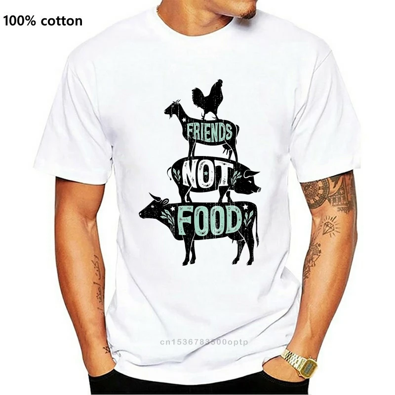 Новая Вегетарианская футболка, Мужская футболка с изображением животных, влюбленных, друзей, не еды, Мужская футболка
Новая Вегетарианская футболка, Мужская футболка с изображением животных, влюбленных, друзей, не еды, Мужская футболка