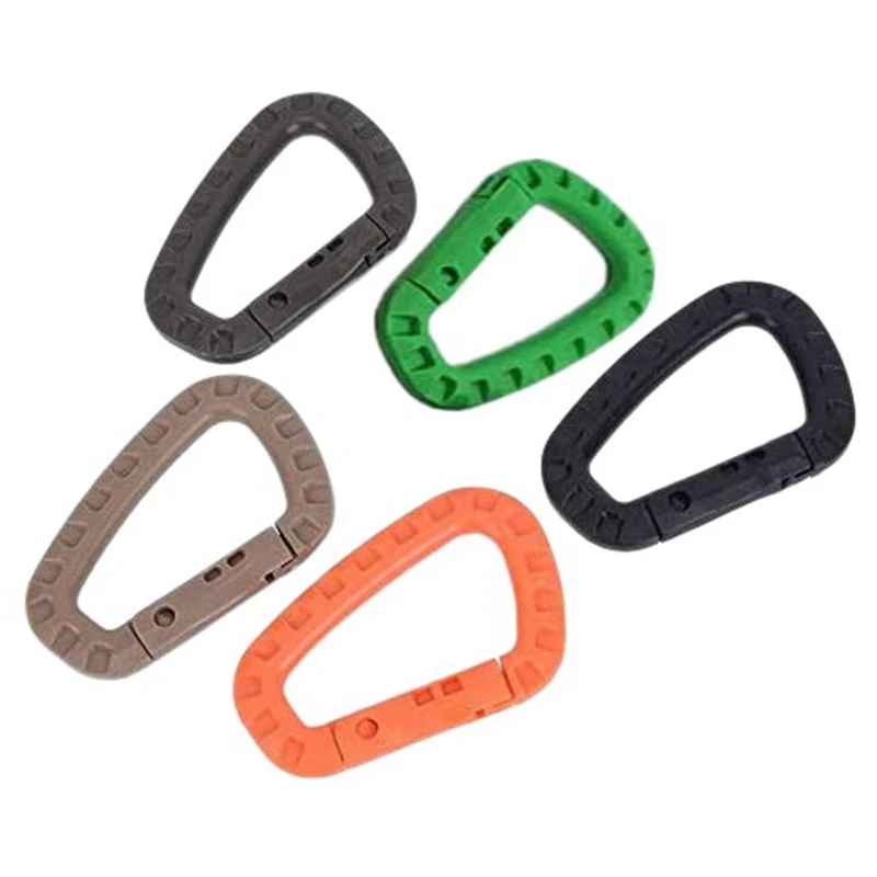 5 Pcs Carabiner Clip D Shape High Strength Plastic Hook Keychain for Backpack/Keychain Outdoor Climbing
5 Pcs Carabiner Clip D Shape High Strength Plastic Hook Keychain for Backpack/Keychain Outdoor Climbing