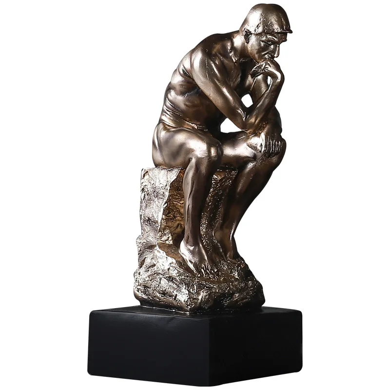 Resin The Thinker Statue Famous Thinking Man Sculptures Home Decor Art Crafts Gifts Golden
Resin The Thinker Statue Famous Thinking Man Sculptures Home Decor Art Crafts Gifts Golden