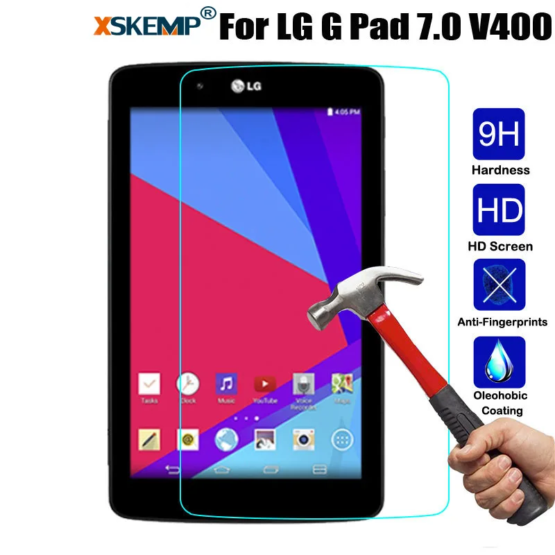 Закаленное стекло для LG G Pad 7 0 V400 V410 защита экрана планшета ультра тонкая защитная