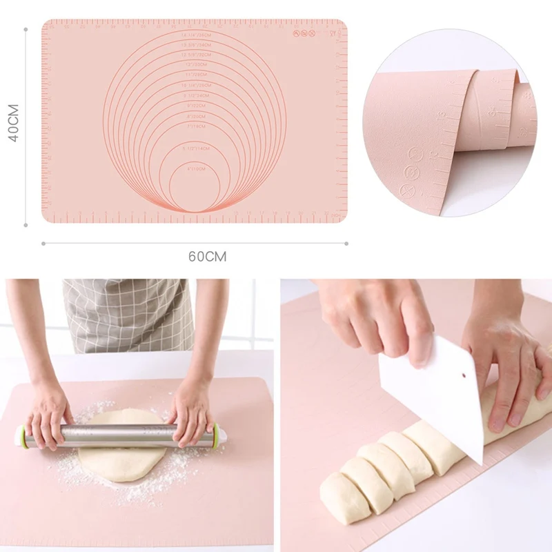 Силиконовый коврик для выпечки, антипригарный коврик для раскатки теста, розовый, зеленый силиконовый противень для замешивания кондитерс...
Силиконовый коврик для выпечки, антипригарный коврик для раскатки теста, розовый, зеленый силиконовый противень для замешивания кондитерс...