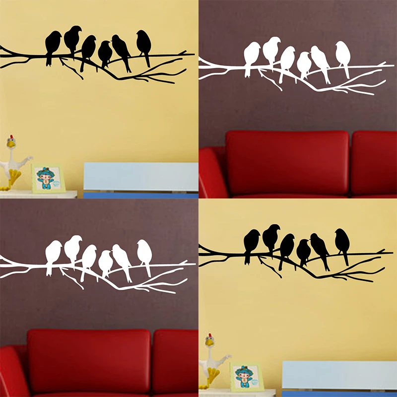 White Black Birds on the Tree Branch Wall Sticker for Living Room Wall Decals for Art Stickers Home Decoration Murals Removable
White Black Birds on the Tree Branch Wall Sticker for Living Room Wall Decals for Art Stickers Home Decoration Murals Removable