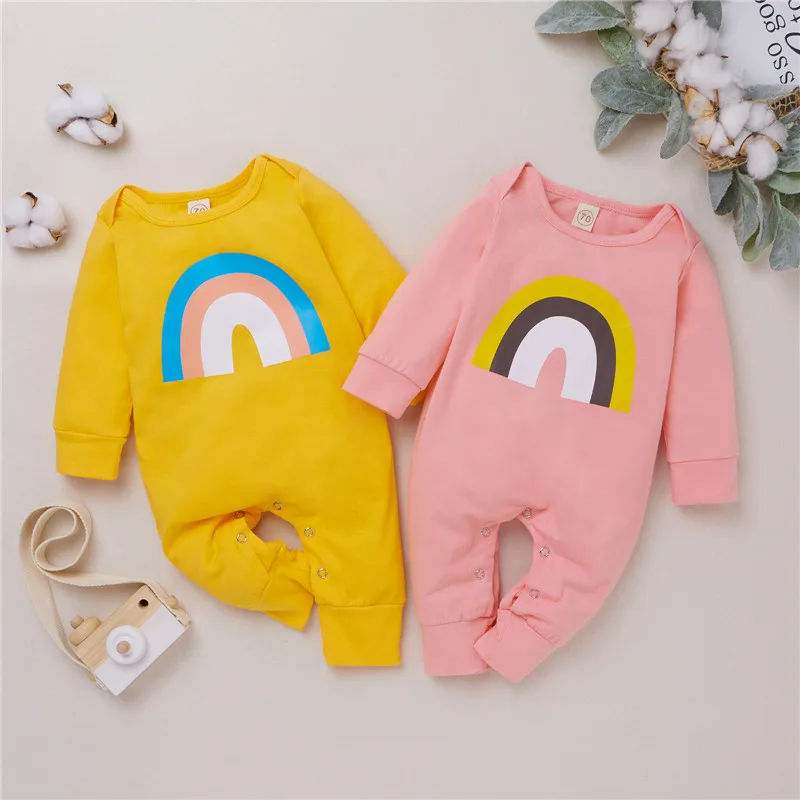2021 Casual Cotton Baby Romper Loose Rainbow Pattern Long Sleeve Jumpsuit One-Pieces Clothing
2021 Casual Cotton Baby Romper Loose Rainbow Pattern Long Sleeve Jumpsuit One-Pieces Clothing