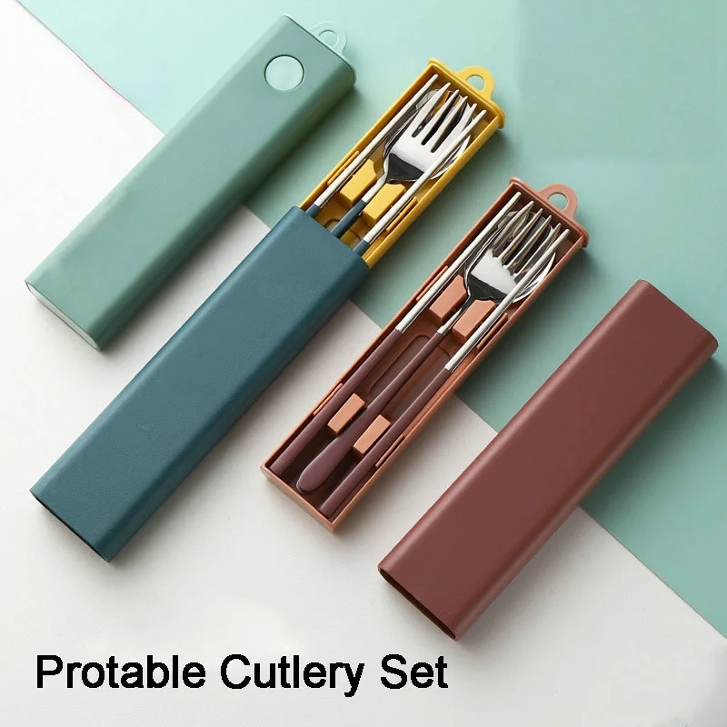 304 Stainless Steel Portable Cutlery Set with Case Picnic Dinnerware Set Camping Travel Flatware Spoon Fork Chopsticks Sets
304 Stainless Steel Portable Cutlery Set with Case Picnic Dinnerware Set Camping Travel Flatware Spoon Fork Chopsticks Sets