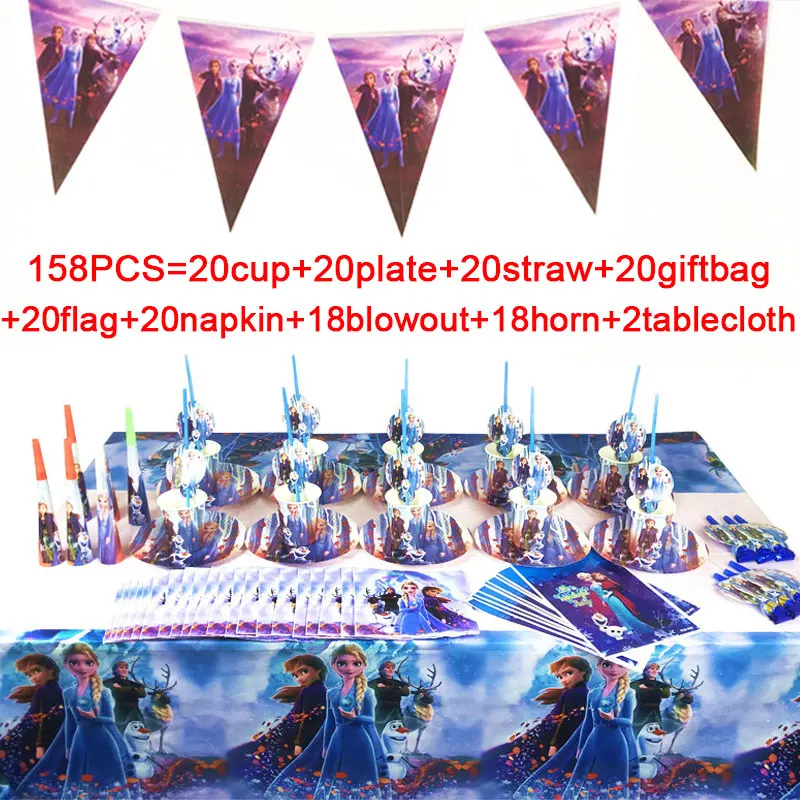 Frozen 2 Party Supplies Birthday Party Tableware Sets Disney Princess Elsa Anna Frozen Party Plates Cups Gift Bags Tablecloth
Frozen 2 Party Supplies Birthday Party Tableware Sets Disney Princess Elsa Anna Frozen Party Plates Cups Gift Bags Tablecloth