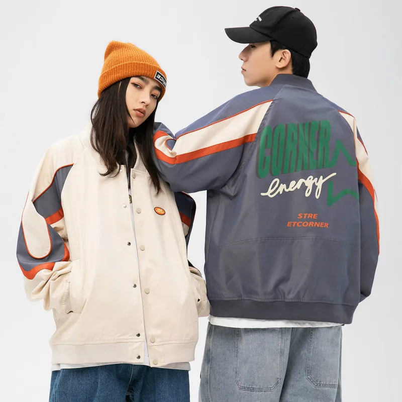Spring Best New Splicing Color American Baseball Uniform Jacket Men's Trendy Tops Fashion Street Casual Clothing Hip Hop Clothes
Spring Best New Splicing Color American Baseball Uniform Jacket Men's Trendy Tops Fashion Street Casual Clothing Hip Hop Clothes