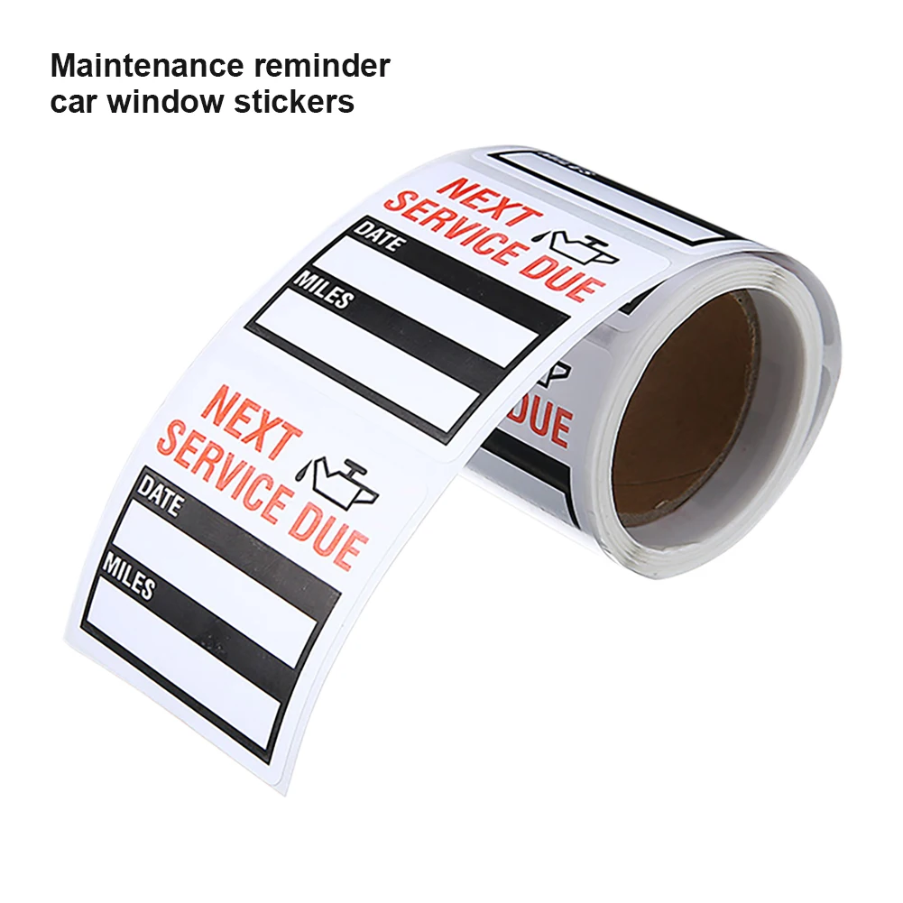 100pcs 5*5cm Automobile Oil Change/Service Reminder Sticker High-quality Car Window Stickers Oil Change Sticker Auto Accessories
100pcs 5*5cm Automobile Oil Change/Service Reminder Sticker High-quality Car Window Stickers Oil Change Sticker Auto Accessories