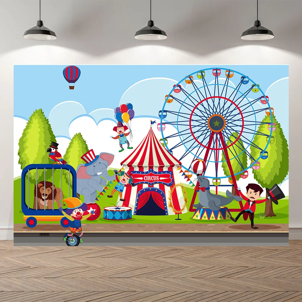 Circus Baby Kids Portrait Backdrops Circus Birthday Baby Shower Party Decoration Acrobats Animals Backdrop for Photo Studio
Circus Baby Kids Portrait Backdrops Circus Birthday Baby Shower Party Decoration Acrobats Animals Backdrop for Photo Studio