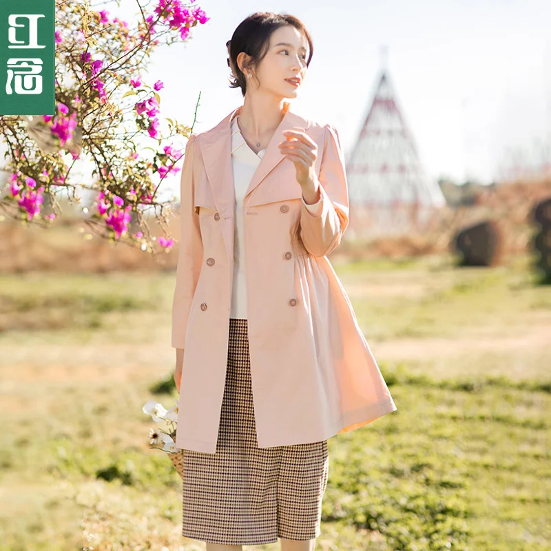 windbreaker women's middle and long small women's wear in spring and autumn 2021 new waist closing thin coat 
windbreaker women's middle and long small women's wear in spring and autumn 2021 new waist closing thin coat