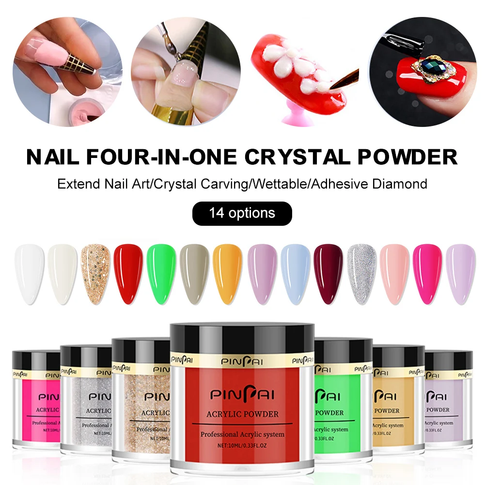 14 Colors Nail Acrylic Powder Shimmer Glitter Nail Powder No LED/UV Needed Manicure Tool for Home Salon 10ML Nail Art Shipping
14 Colors Nail Acrylic Powder Shimmer Glitter Nail Powder No LED/UV Needed Manicure Tool for Home Salon 10ML Nail Art Shipping