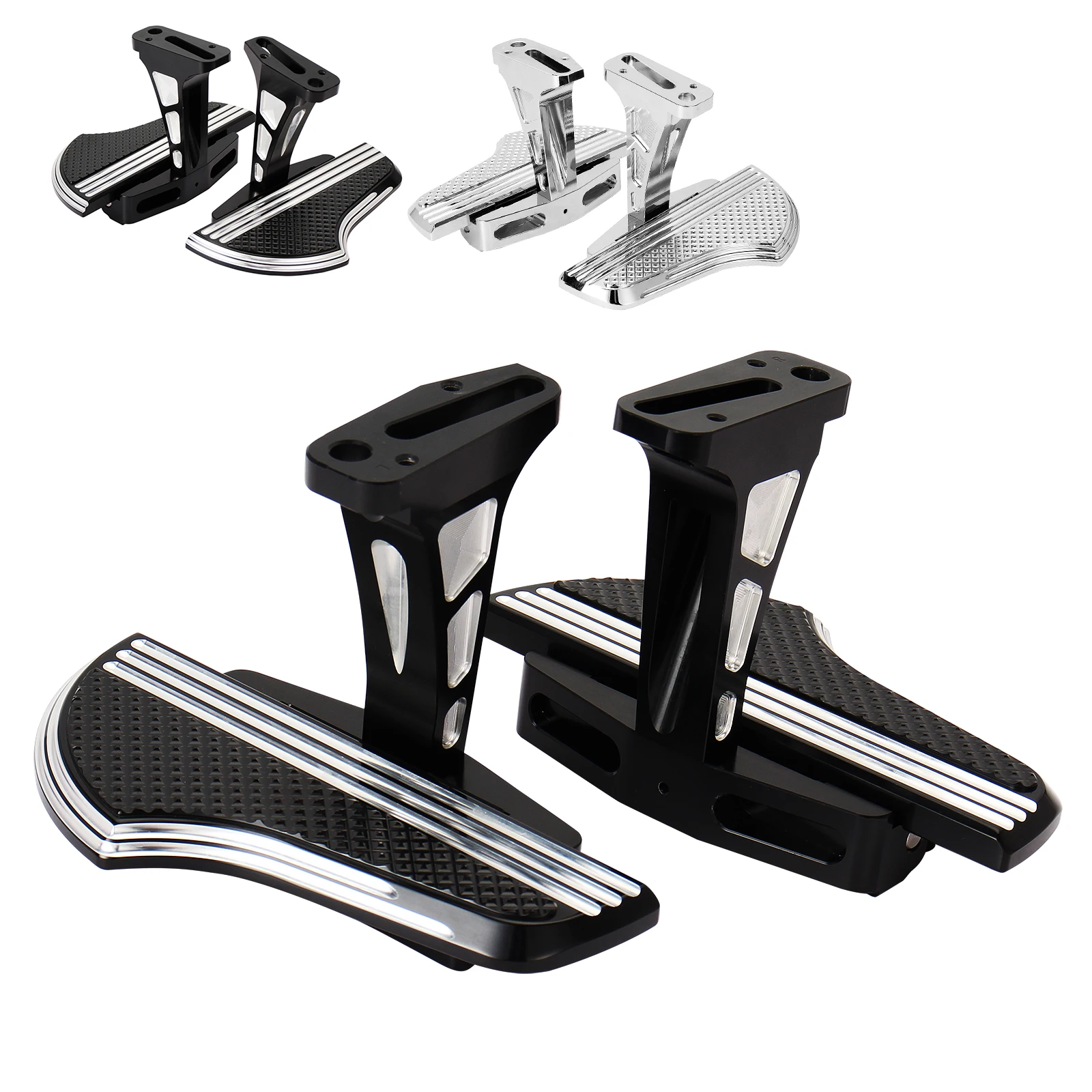 Rear Foot Pegs Rests Pedals With Bracket Footpeg Footrest For Touring Trike Models 1993-later Motorcycle Aluminum Silver Black
Rear Foot Pegs Rests Pedals With Bracket Footpeg Footrest For Touring Trike Models 1993-later Motorcycle Aluminum Silver Black