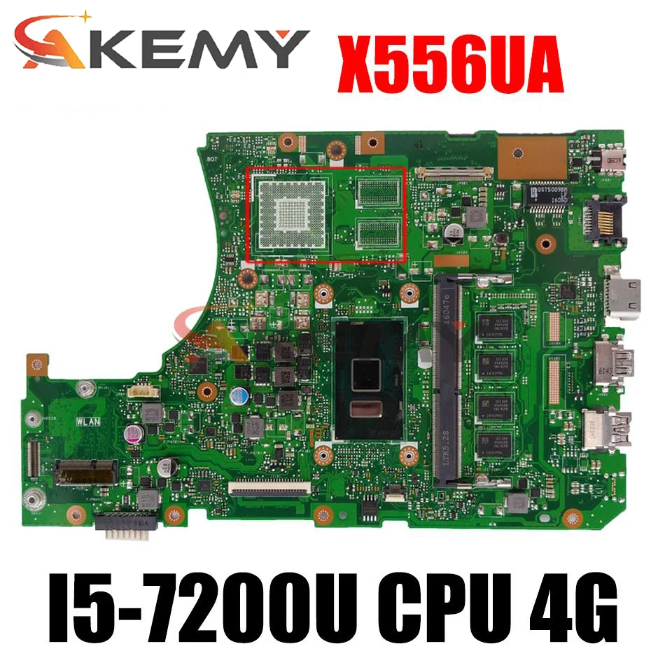 Материнская плата для ноутбука Asus VivoBook X556UA X556UAM X556UAK X556UV X556U, материнская плата с процессором I5-7200U, 4 Гб ОЗУ, DDR4, тест на 100%
Материнская плата для ноутбука Asus VivoBook X556UA X556UAM X556UAK X556UV X556U, материнская плата с процессором I5-7200U, 4 Гб ОЗУ, DDR4, тест на 100%