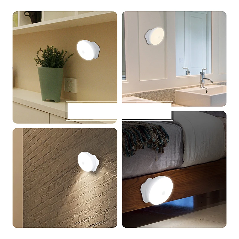 360 Smart Motion Sensor Night Lamp LED AAA Battery and USB Charging For Home Long Brightness Lightning
360 Smart Motion Sensor Night Lamp LED AAA Battery and USB Charging For Home Long Brightness Lightning