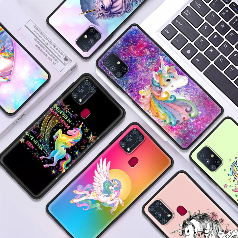 Rainbow Unicorn Luxury Soft Cover for Samsung Galaxy M11 M21 M30S M31 M31S M51 A7 A9 2018 Smartphone Accessories Case
Rainbow Unicorn Luxury Soft Cover for Samsung Galaxy M11 M21 M30S M31 M31S M51 A7 A9 2018 Smartphone Accessories Case