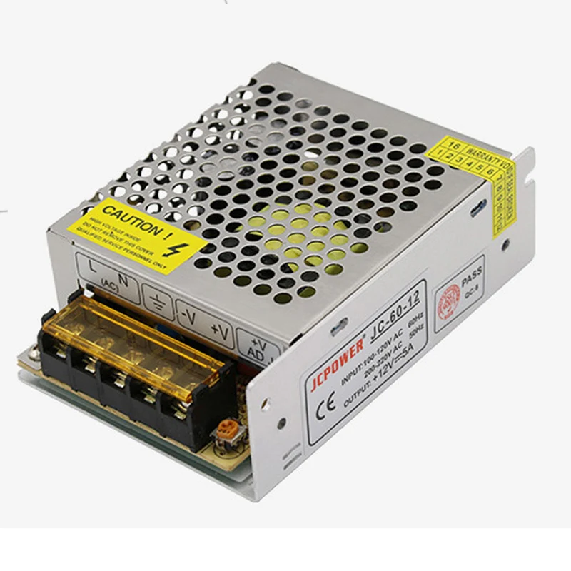 Новый AC 100 ~ 220V к DC 12V 5A 60W источник питания для светодиодной ленты светильник CCTV дисплей адаптер зарядное устройство импульсный трансформато...
Новый AC 100 ~ 220V к DC 12V 5A 60W источник питания для светодиодной ленты светильник CCTV дисплей адаптер зарядное устройство импульсный трансформато...