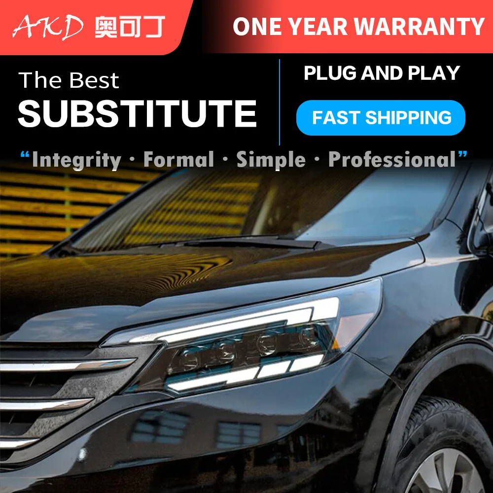 AKD Head Lamp for CR-V CRV LED Headlight 2012-2014 Headlights CR-V CRV DRL Turn Signal High Beam Angel Eye Projector Lens
AKD Head Lamp for CR-V CRV LED Headlight 2012-2014 Headlights CR-V CRV DRL Turn Signal High Beam Angel Eye Projector Lens