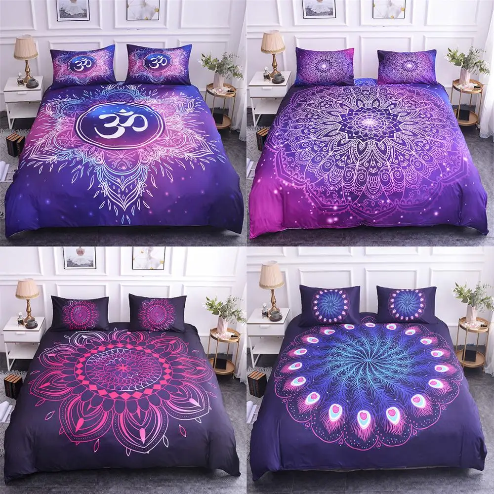 Bedding Set Boniu Mandala Printed Duvet Cover Sets Single Size 3D Feathers Pattern Queen King Home Textiles Bohemia Bedclothes
Bedding Set Boniu Mandala Printed Duvet Cover Sets Single Size 3D Feathers Pattern Queen King Home Textiles Bohemia Bedclothes