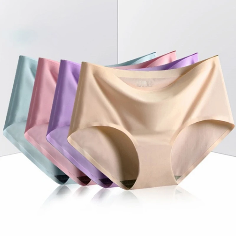 Ice Silk Lingerie Female Underwear Panties For Women's Underpants Comfortable Soft Traceless Summer Seamless Briefs
Ice Silk Lingerie Female Underwear Panties For Women's Underpants Comfortable Soft Traceless Summer Seamless Briefs