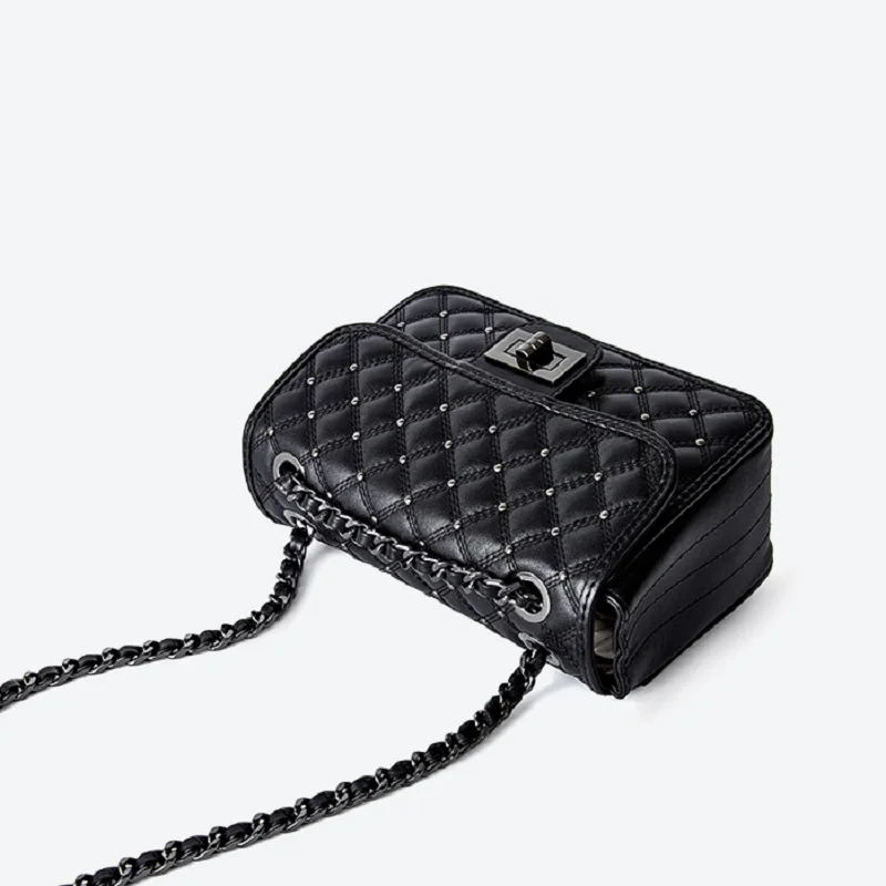 LBBFS Mini Crossbody Bag Fashionable Purses and Handbags Luxury Designer Handbags Chains Shoulder Bag Rivet Genuine Leather Bags 
LBBFS Mini Crossbody Bag Fashionable Purses and Handbags Luxury Designer Handbags Chains Shoulder Bag Rivet Genuine Leather Bags