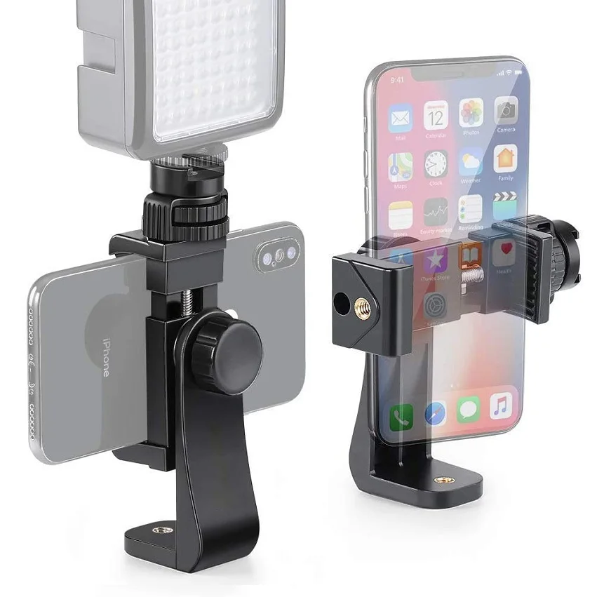 Tripod Mount Adapter Cell Phone Clipper Holder Vertical 360 Tripod Stand for smartphone
Tripod Mount Adapter Cell Phone Clipper Holder Vertical 360 Tripod Stand for smartphone