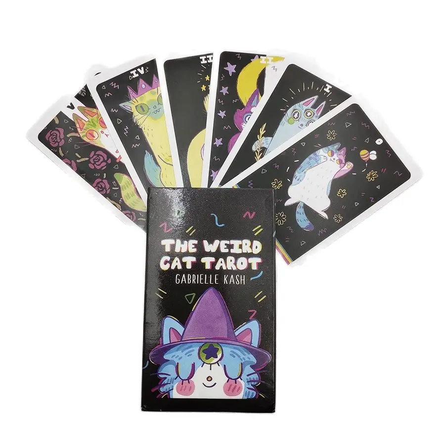 Cartoon Cat Tarot Cards Fate 78 Sheet Tarot Deck Game Mysterious Divination For Friend Party Personal Entertainment Board Game
Cartoon Cat Tarot Cards Fate 78 Sheet Tarot Deck Game Mysterious Divination For Friend Party Personal Entertainment Board Game